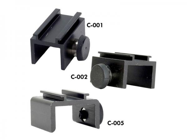 C-001, C-002, C-005:  Panel or Hardwall Clips - Fixed Sizes