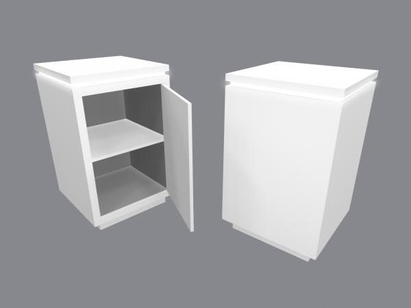 MOD-1593 Trade Show Custom Counter with Door and Interior Shelf -- Image 3