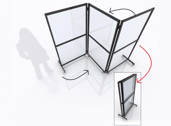 3-Panel Folding Safety Divider