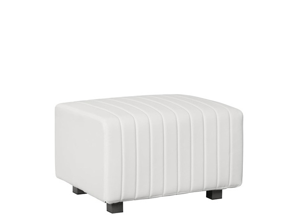 CEOT-066 White Vinyl | Beverly Small Bench -- Trade Show Rental
