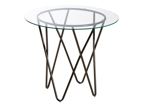 Mesa End Table w/ Glass Top -- Trade Show Rental