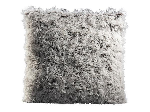Fluff Pillow White Charcoal (CEAC-037) -- Trade Show Rental Furniture