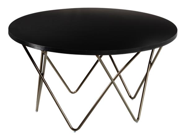 Mesa Cocktail Table w/ Black Top -- Trade Show Rental Furniture 