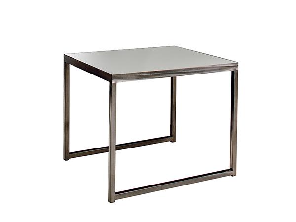 Sydney End Table, White (CEST-005) -- Trade Show Rental