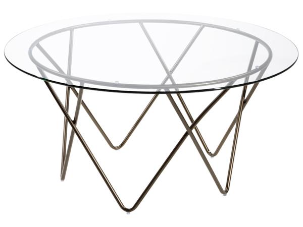 Mesa Cocktail Table w/ Glass Top -- Trade Show Rental