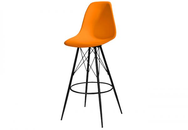 CEBS-038 | Chelsea Barstool Black Orange -- Trade Show Furniture Rental