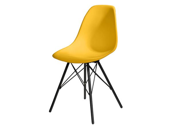 CEGS-034 | Chelsea Chair w/ Black Tower Base Goldenrod Yellow | Trade Show Furniture Rental
