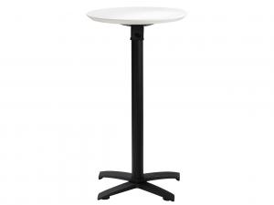 Sonoma 24" Round Outdoor Bar Table w/ Standard Black Base
 -- Trade Show Furniture Rental
