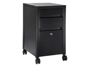 Powered w/ 3 Drawer File Cabinet | Trade Show Rental Furniture