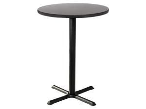CEBT-006 | 36" Round Bar Table w/ Graphite Top and Standard Black Base -- Trade Show Furniture Rental