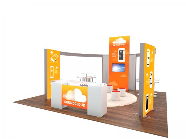 ECO-4094 Sustainable Trade Show Display -- 20 x 20 Version
