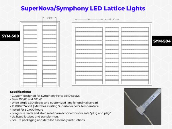 SuperNova/Symphony Lattice LED Lights Specifications